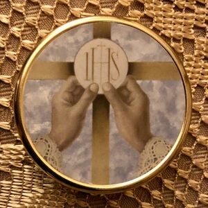 Religious Item- Catholic Communion Host Carrier. Holy Communion Holder.